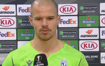 Bednarek po porażce Lecha: Nie wiem, co powiedzieć. Sami strzeliliśmy sobie w kolano